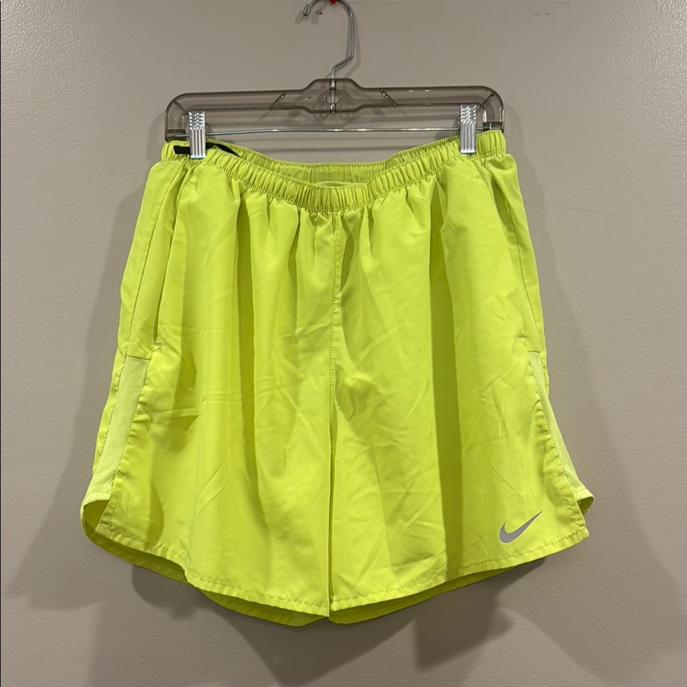 Nike Yellow Athletic Shorts Lightweight Elastic Waist